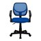 Flash Furniture 34.5&#x22; Blue and Black Low Back Mesh Swivel Task Office Chair